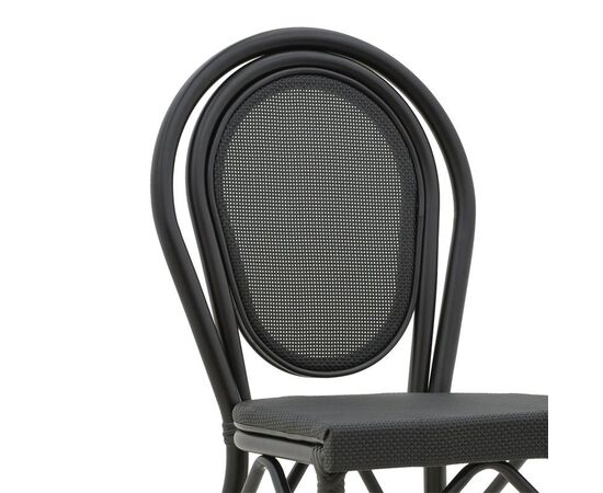 Σκαμπό μπαρ κήπου Dezyan pakoworld μαύρο αλουμίνιο-μαύρο textilene 41.5x53.5x116εκ - ΚΑΡΕΚΛΕΣ - ΠΟΛΥΘΡΟΝΕΣ ΕΣ. στο Milonadakis.gr