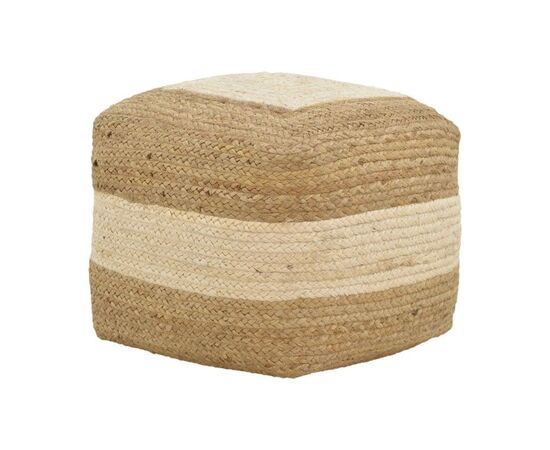 Σκαμπό-πουφ Sofian Inart μπεζ 100% γιούτα 40x40x40εκ - ΠΟΥΦ - ΣΚΑΜΠΟ - ΜΠΑΟΥΛΟ στο Milonadakis.gr