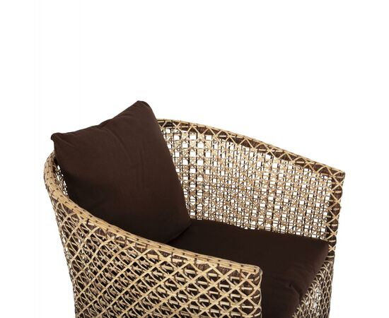 ΠΟΛΥΘΡΟΝΑ ΕΞΩΤ.ΧΩΡΟΥ HM6111 SILMAR-RATTAN ΚΑΦΕ ΚΑΙ ΦΥΣΙΚΟ-ΜΑΞΙΛΑΡΙΑ ΚΑΦΕ 82x76x85Υεκ - ΚΑΡΕΚΛΕΣ - ΠΟΛΥΘΡΟΝΕΣ στο Milonadakis.gr