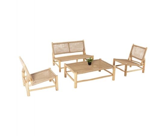 ΣΑΛΟΝΙ ΕΞΩΤ. ΧΩΡΟΥ 4ΤΜΧ LONDER HM11957 ΜΑΣΙΦ TEAK-ΣΥΝΘ.RATTAN-ΦΥΣΙΚΟ - ΣΕΤ ΣΑΛΟΝΙΑ στο Milonadakis.gr