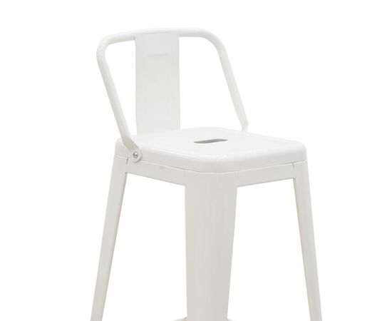 Σκαμπό μπαρ με πλάτη Utopia pakoworld μέταλλο λευκό 42x42x97εκ - ΣΚΑΜΠΟ ΜΠΑΡ στο Milonadakis.gr