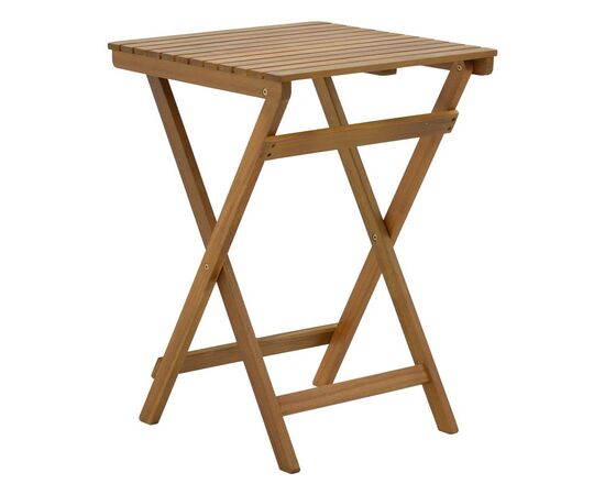 Τραπέζι κήπου Lazio pakoworld πτυσσόμενο φυσικό ξύλο ακακίας 50x50x70εκ - ΚΑΡΕΚΛΕΣ - ΠΟΛΥΘΡΟΝΕΣ ΕΣ. στο Milonadakis.gr