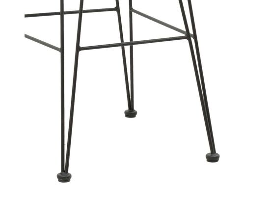 Σκαμπό μπαρ κήπου Naoki pakoworld με μαξιλάρι pe μαύρο-μέταλλο μαύρο πόδι 45x51x107εκ - ΚΑΡΕΚΛΕΣ - ΠΟΛΥΘΡΟΝΕΣ ΕΣ. στο Milonadakis.gr