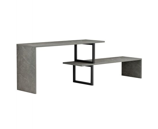 ΕΠΙΠΛΟ ΤΗΛΕΟΡΑΣΗΣ ΕΠΕΚΤ. BRIGGITE HM8892.11 ΜΕΛΑΜΙΝΗ GREY STONE TEXTURE 160x30x45Υεκ. - ΕΠΙΠΛΑ ΤΗΛΕΟΡΑΣΗΣ στο Milonadakis.gr