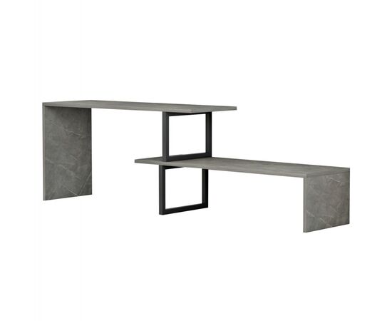 ΕΠΙΠΛΟ ΤΗΛΕΟΡΑΣΗΣ ΕΠΕΚΤ. BRIGGITE HM8892.11 ΜΕΛΑΜΙΝΗ GREY STONE TEXTURE 160x30x45Υεκ. - ΕΠΙΠΛΑ ΤΗΛΕΟΡΑΣΗΣ στο Milonadakis.gr