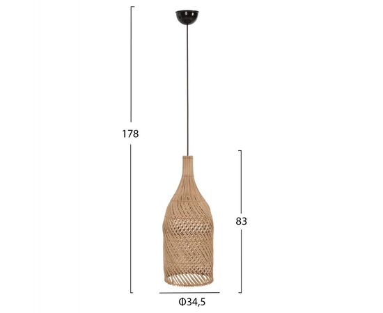 ΦΩΤΙΣΤΙΚΟ ΟΡΟΦΗΣ HM7883 ΚΡΕΜΑΣΤΟ ΑΠΟ RATTAN ΣΕ ΦΥΣΙΚΟ ΧΡΩΜΑ Φ34,5x178Υεκ. - ΦΩΤΙΣΤΙΚΑ ΟΡΟΦΗΣ στο Milonadakis.gr