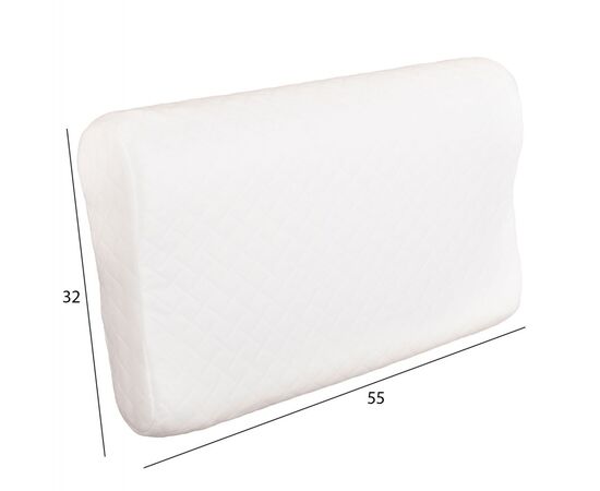 ΜΑΞΙΛΑΡΙ ΥΠΝΟΥ BEZEL HM673 MEMORY FOAM-ΛΕΥΚΟ ΥΦΑΣΜΑ 55x32Υεκ - ΜΑΞΙΛΑΡΙΑ στο Milonadakis.gr