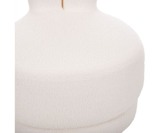 ΣΚΑΜΠΟ ΜΕ ΠΛΑΤΗ ΠΕΡΙΣΤΡΕΦΟΜΕΝΟ FRIVO HM9774.05 ΛΕΥΚΟ TEDDY ΥΦΑΣΜΑ 51x51x61Υεκ - ΠΟΥΦ - ΣΚΑΜΠΟ - ΜΠΑΟΥΛΟ στο Milonadakis.gr