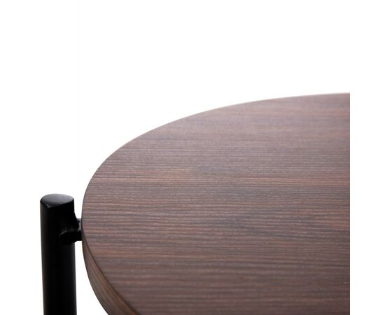 ΒΟΗΘΗΤΙΚΟ ΤΡΑΠΕΖΙ SYLO HM9618.02 MDF ΣΕ ΚΑΡΥΔΙ-ΜΑΥΡΟ ΜΕΤΑΛΛΟ Φ44x66Υεκ. - ΒΟΗΘΗΤΙΚΑ ΤΡΑΠΕΖΑΚΙΑ στο Milonadakis.gr