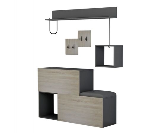 ΕΠΙΠΛΟ ΕΙΣΟΔΟΥ CERB HM8957.11 ΜΕΛΑΜΙΝΗ ΣΕ SONAMA-ΓΚΡΙ 120x20x72Υ εκ. - ΕΠΙΠΛΑ ΕΙΣΟΔΟΥ στο Milonadakis.gr