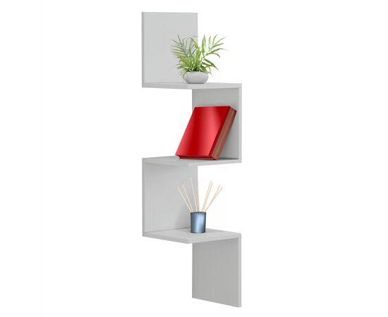 ΕΠΙΤΟΙΧΙΑ ΓΩΝΙΑΚΗ ΡΑΦΙΕΡΑ ILLUSION HM8935.12 ΜΕΛΑΜΙΝΗ ΣΕ ΛΕΥΚΟ 25x25x105,4Υεκ. - ΡΑΦΙΑ ΤΟΙΧΟΥ στο Milonadakis.gr