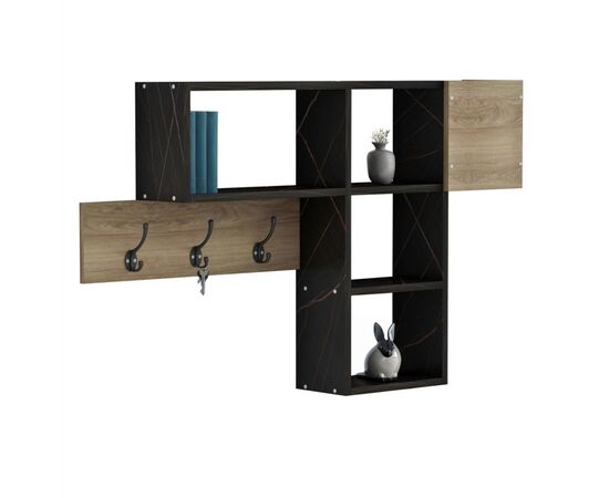 ΚΡΕΜΑΣΤΡΑ ΕΙΣΟΔΟΥ ΜΕ ΡΑΦΙΑ HARLAN HM8973.13 ΜΕΛΑΜΙΝΗ ΣΕ ΦΥΣΙΚΟ-ΜΑΥΡΟ ΜΑΡΜΑΡΟ 99,5x15x61Υεκ - ΕΠΙΠΛΑ ΕΙΣΟΔΟΥ στο Milonadakis.gr