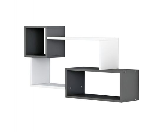 ΡΑΦΙΕΡΑ ΤΟΙΧΟΥ TANNER HM8948.12 ΜΕΛΑΜΙΝΗ ΣΕ ΓΚΡΙ-ΛΕΥΚΟ 90,5x20x51Υ εκ. - ΡΑΦΙΑ ΤΟΙΧΟΥ στο Milonadakis.gr
