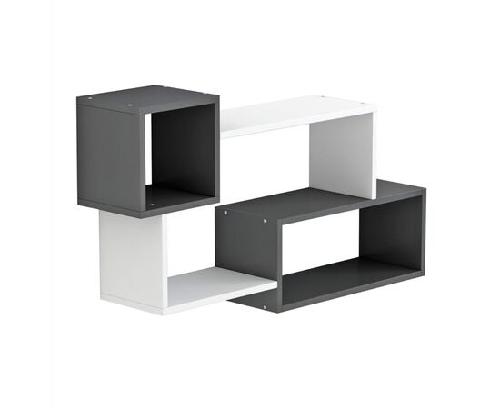 ΡΑΦΙΕΡΑ ΤΟΙΧΟΥ TANNER HM8948.12 ΜΕΛΑΜΙΝΗ ΣΕ ΓΚΡΙ-ΛΕΥΚΟ 90,5x20x51Υ εκ. - ΡΑΦΙΑ ΤΟΙΧΟΥ στο Milonadakis.gr