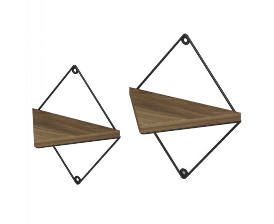 ΣΕΤ ΡΑΦΙΑ ΤΟΙΧΟΥ EVERLEIGH HM8951.11 ΜΕΤΑΛΛΟ ΜΑΥΡΟ-ΜΕΛΑΜΙΝΗ ΦΥΣΙΚΟ 22x13x30Υεκ. - ΡΑΦΙΑ ΤΟΙΧΟΥ στο Milonadakis.gr