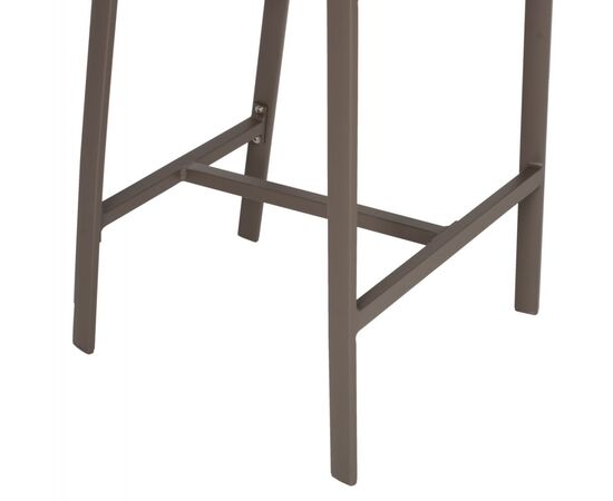 ΣΚΑΜΠΟ ΑΛΟΥΜΙΝΙΟΥ ΣΑΜΠΑΝΙ ΜΕ ΜΠΡΑΤΣΑ RATTAN & TEXTLINE 56x58x105Yεκ.HM5892.23 - ΣΚΑΜΠΩ στο Milonadakis.gr