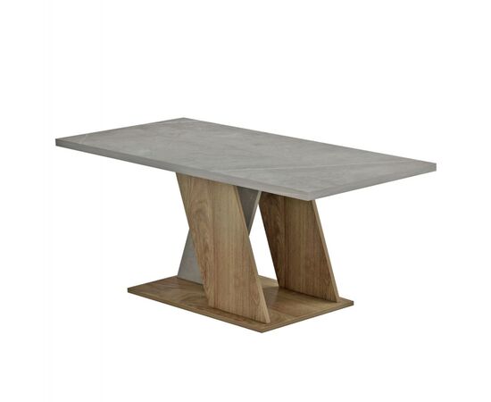 ΤΡΑΠΕΖΙ ΣΑΛΟΝΙΟΥ DILE HM9528.02 ΜΕΛΑΜΙΝΗ ΣΕ STONE TEXTURE ΓΚΡΙ-ΦΥΣΙΚΟ 110x55x47Υεκ. - ΤΡΑΠΕΖΑΚΙΑ ΣΑΛΟΝΙΟΥ στο Milonadakis.gr
