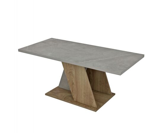 ΤΡΑΠΕΖΙ ΣΑΛΟΝΙΟΥ DILE HM9528.02 ΜΕΛΑΜΙΝΗ ΣΕ STONE TEXTURE ΓΚΡΙ-ΦΥΣΙΚΟ 110x55x47Υεκ. - ΤΡΑΠΕΖΑΚΙΑ ΣΑΛΟΝΙΟΥ στο Milonadakis.gr