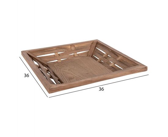 ΔΙΣΚΟΣ ΣΕΡΒΙΡΙΣΜΑΤΟΣ ΤΕΤΡΑΓΩΝΟΣ HM4229 ΞΥΛΟ ΕΛΑΤΟΥ & MDF 36x36x6Υ εκ. - ΑΝΤΙΚΕΙΜΕΝΑ στο Milonadakis.gr