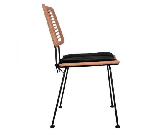 ΚΑΡΕΚΛΑ ΕΞ.ΧΩΡΟΥ ALLEGRA HM5454.11 ΜΕΤΑΛΛΟ&ΜΑΞΙΛΑΡΙ ΜΑΥΡΟ-ΜΠΕΖ WICKER 50,5x49,5x88Υεκ - ΚΑΡΕΚΛΕΣ - ΠΟΛΥΘΡΟΝΕΣ στο Milonadakis.gr
