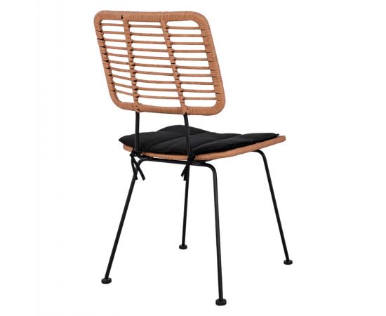 ΚΑΡΕΚΛΑ ΕΞ.ΧΩΡΟΥ ALLEGRA HM5454.11 ΜΕΤΑΛΛΟ&ΜΑΞΙΛΑΡΙ ΜΑΥΡΟ-ΜΠΕΖ WICKER 50,5x49,5x88Υεκ - ΚΑΡΕΚΛΕΣ - ΠΟΛΥΘΡΟΝΕΣ στο Milonadakis.gr