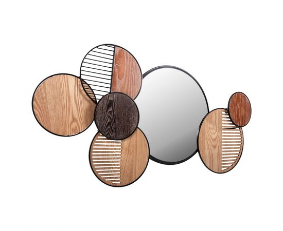 ΚΑΘΡΕΠΤΗΣ ΤΟΙΧΟΥ ΣΤΡΟΓΓΥΛΟΣ DAVION HM4217 MDF-BLACK METAL 123x5x63Υεκ. - ΚΑΘΡΕΠΤΕΣ στο Milonadakis.gr