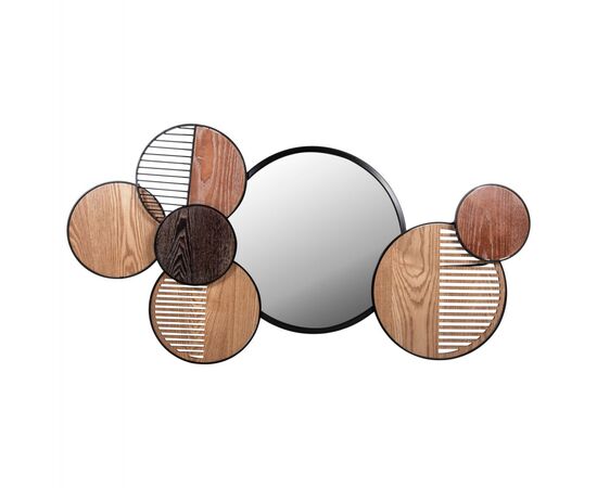 ΚΑΘΡΕΠΤΗΣ ΤΟΙΧΟΥ ΣΤΡΟΓΓΥΛΟΣ DAVION HM4217 MDF-BLACK METAL 123x5x63Υεκ. - ΚΑΘΡΕΠΤΕΣ στο Milonadakis.gr