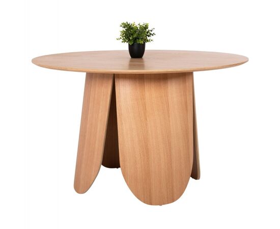 ΤΡΑΠΕΖΙ ΣΤΡΟΓΓΥΛΟ DENTY HM9612.01 MDF ΜΕ ΚΑΠΛΑΜΑ ΔΡΥΟΣ-ΧΡΩΜΑ ΔΡΥΟΣ Φ120x75Υεκ. - ΤΡΑΠΕΖΙΑ ΚΟΥΖΙΝΑΣ στο Milonadakis.gr