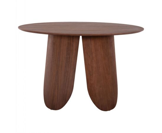 ΤΡΑΠΕΖΙ ΣΤΡΟΓΓΥΛΟ DENTY HM9612.02 MDF ΜΕ ΚΑΠΛΑΜΑ ΔΡΥΟΣ-ΧΡΩΜΑ ΚΑΡΥΔΙ Φ120x75Υεκ. - ΤΡΑΠΕΖΙΑ ΚΟΥΖΙΝΑΣ στο Milonadakis.gr