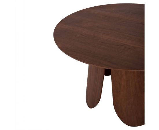 ΤΡΑΠΕΖΙ ΣΤΡΟΓΓΥΛΟ DENTY HM9612.02 MDF ΜΕ ΚΑΠΛΑΜΑ ΔΡΥΟΣ-ΧΡΩΜΑ ΚΑΡΥΔΙ Φ120x75Υεκ. - ΤΡΑΠΕΖΙΑ ΚΟΥΖΙΝΑΣ στο Milonadakis.gr