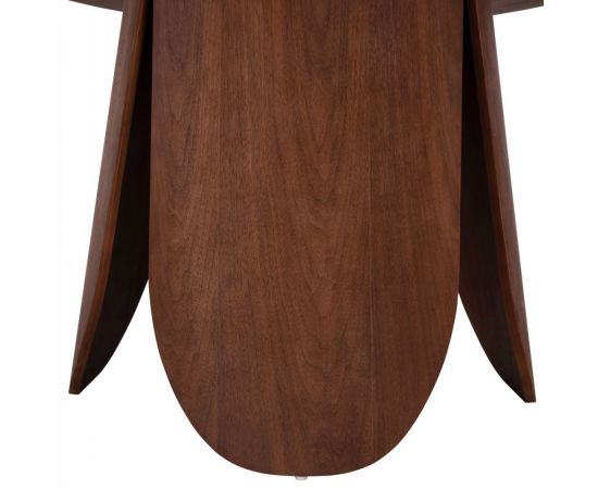 ΤΡΑΠΕΖΙ ΣΤΡΟΓΓΥΛΟ DENTY HM9612.02 MDF ΜΕ ΚΑΠΛΑΜΑ ΔΡΥΟΣ-ΧΡΩΜΑ ΚΑΡΥΔΙ Φ120x75Υεκ. - ΤΡΑΠΕΖΙΑ ΚΟΥΖΙΝΑΣ στο Milonadakis.gr