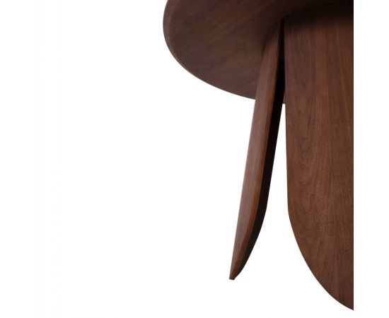ΤΡΑΠΕΖΙ ΣΤΡΟΓΓΥΛΟ DENTY HM9612.02 MDF ΜΕ ΚΑΠΛΑΜΑ ΔΡΥΟΣ-ΧΡΩΜΑ ΚΑΡΥΔΙ Φ120x75Υεκ. - ΤΡΑΠΕΖΙΑ ΚΟΥΖΙΝΑΣ στο Milonadakis.gr