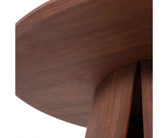 ΤΡΑΠΕΖΙ ΣΤΡΟΓΓΥΛΟ DENTY HM9612.02 MDF ΜΕ ΚΑΠΛΑΜΑ ΔΡΥΟΣ-ΧΡΩΜΑ ΚΑΡΥΔΙ Φ120x75Υεκ. - ΤΡΑΠΕΖΙΑ ΚΟΥΖΙΝΑΣ στο Milonadakis.gr