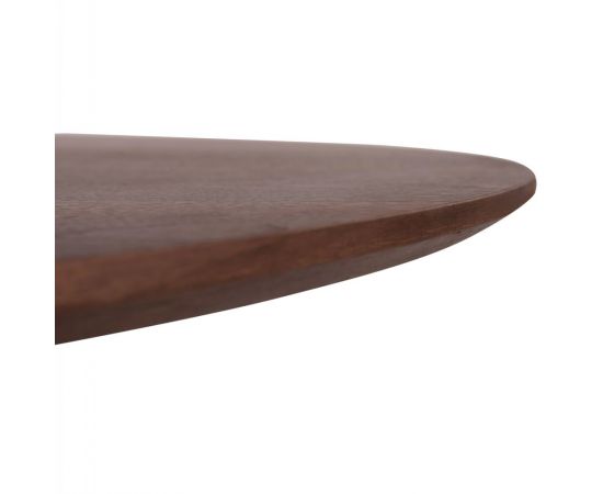 ΤΡΑΠΕΖΙ ΣΤΡΟΓΓΥΛΟ DENTY HM9612.02 MDF ΜΕ ΚΑΠΛΑΜΑ ΔΡΥΟΣ-ΧΡΩΜΑ ΚΑΡΥΔΙ Φ120x75Υεκ. - ΤΡΑΠΕΖΙΑ ΚΟΥΖΙΝΑΣ στο Milonadakis.gr