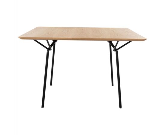 ΤΡΑΠΕΖΙ ΤΡΑΠΕΖΑΡΙΑΣ TRENK HM9614.01 MDF ΜΕ ΚΑΠΛΑΜΑ ΔΡΥΟΣ ΦΥΣΙΚΟ-ΜΑΥΡΟ ΜΕΤΑΛΛΟ 120x120x75Υεκ. - ΤΡΑΠΕΖΙΑ ΚΟΥΖΙΝΑΣ στο Milonadakis.gr