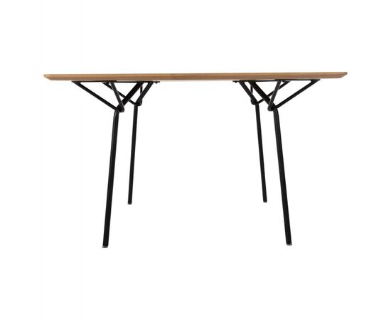 ΤΡΑΠΕΖΙ ΤΡΑΠΕΖΑΡΙΑΣ TRENK HM9614.01 MDF ΜΕ ΚΑΠΛΑΜΑ ΔΡΥΟΣ ΦΥΣΙΚΟ-ΜΑΥΡΟ ΜΕΤΑΛΛΟ 120x120x75Υεκ. - ΤΡΑΠΕΖΙΑ ΚΟΥΖΙΝΑΣ στο Milonadakis.gr