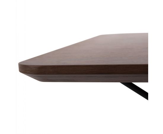 ΤΡΑΠΕΖΙ ΤΡΑΠΕΖΑΡΙΑΣ TRENK HM9614.02 MDF ΜΕ ΚΑΠΛΑΜΑ ΔΡΥΟΣ ΚΑΡΥΔΙ-ΜΑΥΡΟ ΜΕΤΑΛΛΟ 120x120x75Υεκ. - ΤΡΑΠΕΖΙΑ ΚΟΥΖΙΝΑΣ στο Milonadakis.gr