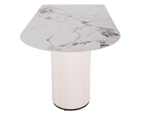 ΤΡΑΠΕΖΙ ΤΡΑΠΕΖΑΡΙΑΣ CERAMUS HM9772.01 12mmΚΕΡΑΜΙΚΟ TOP ΛΕΥΚΟ ΜΑΡΜΑΡΟ-MDF ΛΕΥΚΟ 180x90x76Υεκ. - ΤΡΑΠΕΖΙΑ ΚΟΥΖΙΝΑΣ στο Milonadakis.gr