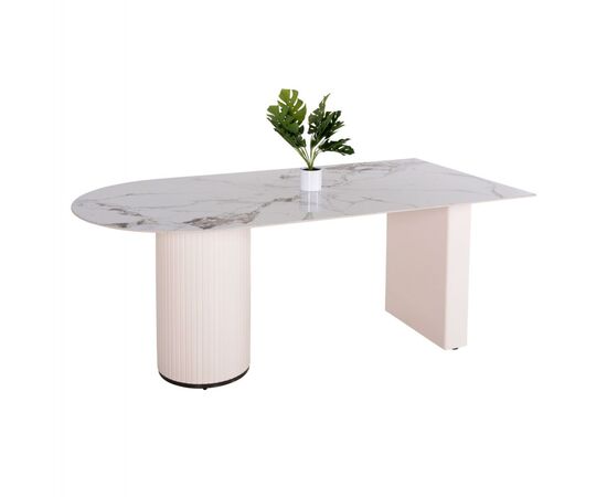 ΤΡΑΠΕΖΙ ΤΡΑΠΕΖΑΡΙΑΣ CERAMUS HM9772.01 12mmΚΕΡΑΜΙΚΟ TOP ΛΕΥΚΟ ΜΑΡΜΑΡΟ-MDF ΛΕΥΚΟ 180x90x76Υεκ. - ΤΡΑΠΕΖΙΑ ΚΟΥΖΙΝΑΣ στο Milonadakis.gr