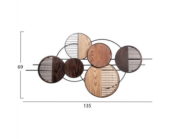 ΔΙΑΚΟΣΜΗΤΙΚΟ ΤΟΙΧΟΥ HM4216 ΜΕΤΑΛΛΟ ΣΕ ΓΗΙΝΑ ΧΡΩΜΑΤΑ 135x69 εκ. - ΔΙΑΚΟΣΜΗΤΙΚΑ ΤΟΙΧΟΥ στο Milonadakis.gr