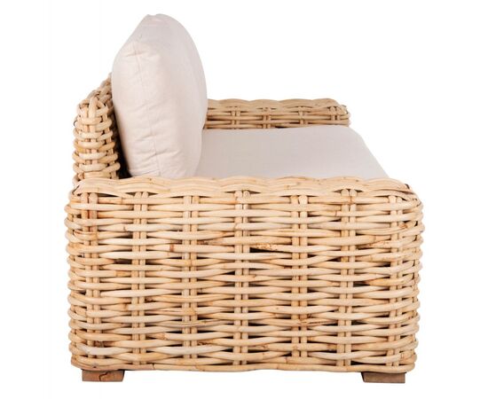 ΚΑΝΑΠΕΣ 2-ΘΕΣΙΟΣ TROPEL HM9809 ΞΥΛΟ MANGO-RATTAN ΦΥΣΙΚΟ-ΛΕΥΚΑ ΜΑΞΙΛΑΡΙΑ 192x88x70-85Υεκ. - ΚΑΝΑΠΕΔΕΣ στο Milonadakis.gr