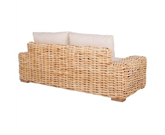 ΚΑΝΑΠΕΣ 2-ΘΕΣΙΟΣ TROPEL HM9809 ΞΥΛΟ MANGO-RATTAN ΦΥΣΙΚΟ-ΛΕΥΚΑ ΜΑΞΙΛΑΡΙΑ 192x88x70-85Υεκ. - ΚΑΝΑΠΕΔΕΣ στο Milonadakis.gr