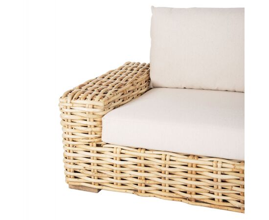 ΚΑΝΑΠΕΣ 2-ΘΕΣΙΟΣ TROPEL HM9809 ΞΥΛΟ MANGO-RATTAN ΦΥΣΙΚΟ-ΛΕΥΚΑ ΜΑΞΙΛΑΡΙΑ 192x88x70-85Υεκ. - ΚΑΝΑΠΕΔΕΣ στο Milonadakis.gr