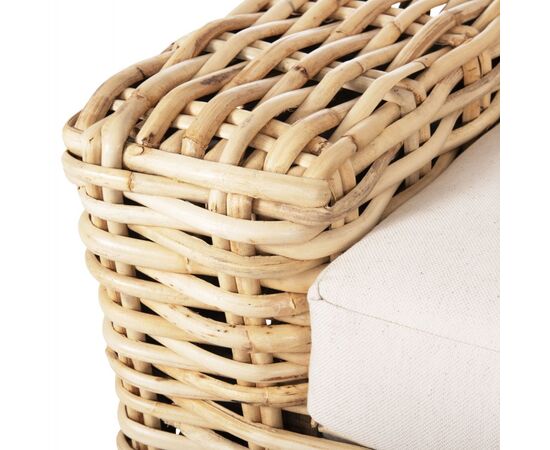 ΚΑΝΑΠΕΣ 2-ΘΕΣΙΟΣ TROPEL HM9809 ΞΥΛΟ MANGO-RATTAN ΦΥΣΙΚΟ-ΛΕΥΚΑ ΜΑΞΙΛΑΡΙΑ 192x88x70-85Υεκ. - ΚΑΝΑΠΕΔΕΣ στο Milonadakis.gr