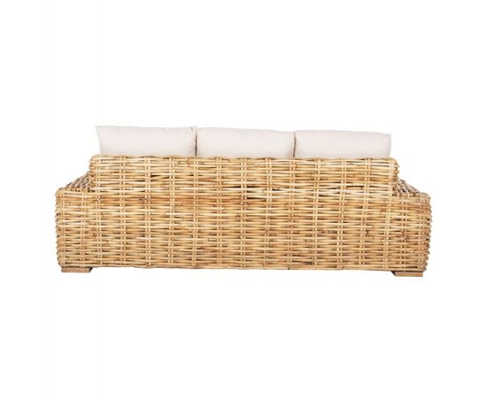 ΚΑΝΑΠΕΣ ΤΡΙΘΕΣΙΟΣ ΕΞ.ΧΩΡΟΥ TROPEL HM9808 ΞΥΛΟ MANGO-RATTAN ΦΥΣΙΚΟ-ΛΕΥΚΑ ΜΑΞΙΛΑΡΙΑ 216x88x85Υεκ - ΚΑΝΑΠΕΔΕΣ στο Milonadakis.gr