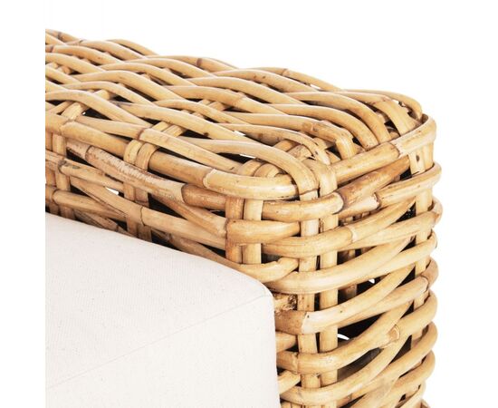 ΚΑΝΑΠΕΣ ΤΡΙΘΕΣΙΟΣ ΕΞ.ΧΩΡΟΥ TROPEL HM9808 ΞΥΛΟ MANGO-RATTAN ΦΥΣΙΚΟ-ΛΕΥΚΑ ΜΑΞΙΛΑΡΙΑ 216x88x85Υεκ - ΚΑΝΑΠΕΔΕΣ στο Milonadakis.gr