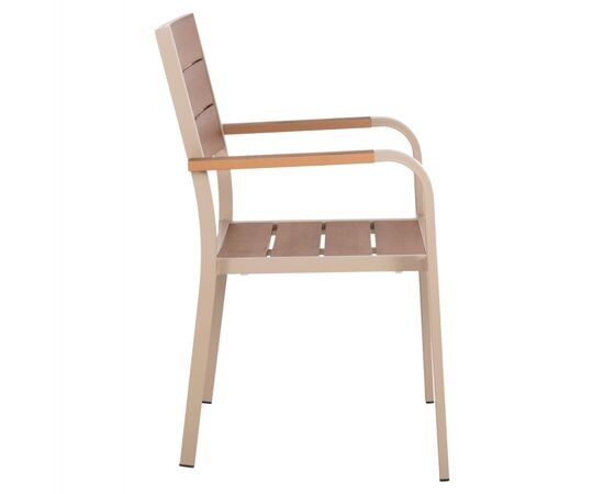 ΠΟΛΥΘΡΟΝΑ ΑΛΟΥΜΙΝΙΟΥ SAGA HM5127.04 ΣΑΜΠΑΝΙ ΜΕ POLYWOOD 55x52x86Yεκ. - ΚΑΡΕΚΛΕΣ - ΠΟΛΥΘΡΟΝΕΣ στο Milonadakis.gr