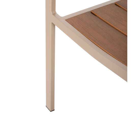 ΠΟΛΥΘΡΟΝΑ ΑΛΟΥΜΙΝΙΟΥ SAGA HM5127.04 ΣΑΜΠΑΝΙ ΜΕ POLYWOOD 55x52x86Yεκ. - ΚΑΡΕΚΛΕΣ - ΠΟΛΥΘΡΟΝΕΣ στο Milonadakis.gr