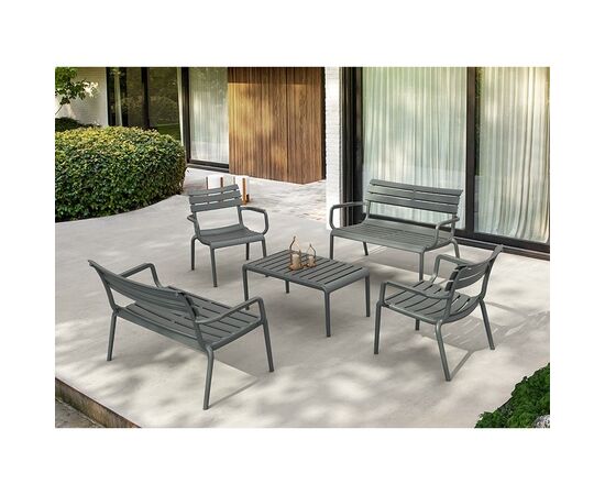 PARIS DARK GREY ΤΡΑΠΕΖΙ 90X50X40εκ. ΠΟΛ/ΝΙΟΥ - ΤΡΑΠΕΖΙΑ ΕΞ. ΧΩΡΟΥ στο Milonadakis.gr