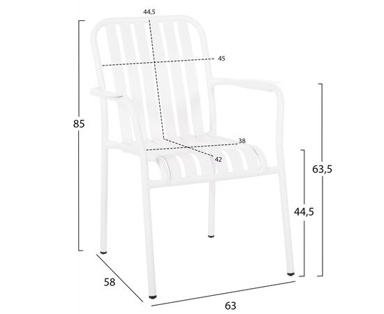 ΠΟΛΥΘΡΟΝΑ ΑΛΟΥΜΙΝΙΟΥ RACHEL HM6088.02 ΛΕΥΚΗ 63x58x85Υεκ. - ΚΑΡΕΚΛΕΣ - ΠΟΛΥΘΡΟΝΕΣ στο Milonadakis.gr